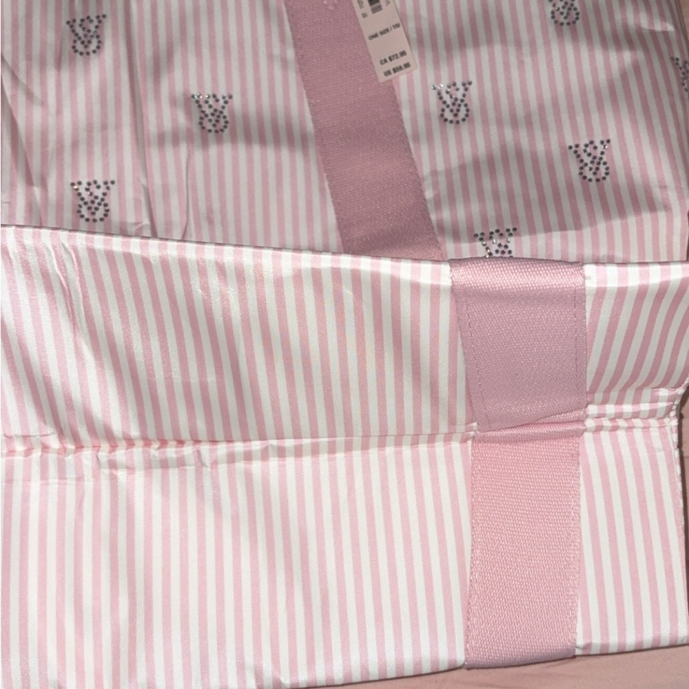 VS Pink Striped Tote Bag - Picture 4 of 5